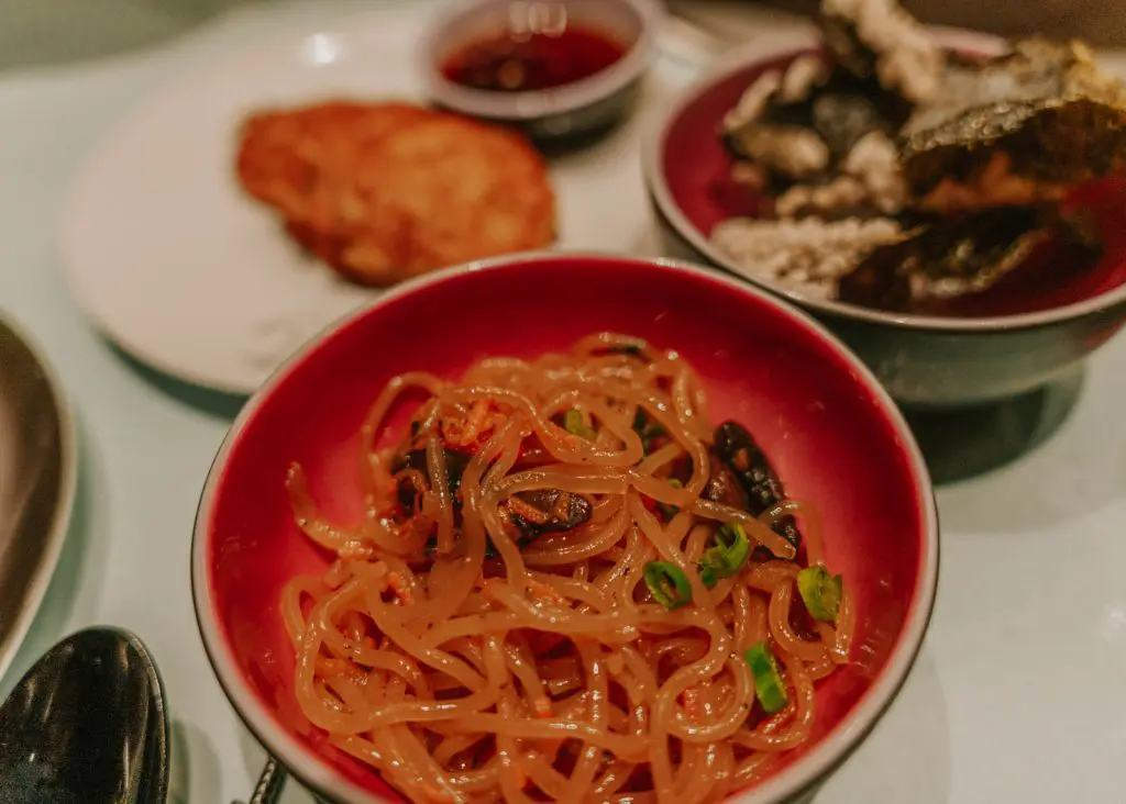 Vegan menu on Virgin Voyages