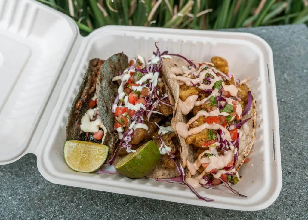 Vegan street tacos from Paxil