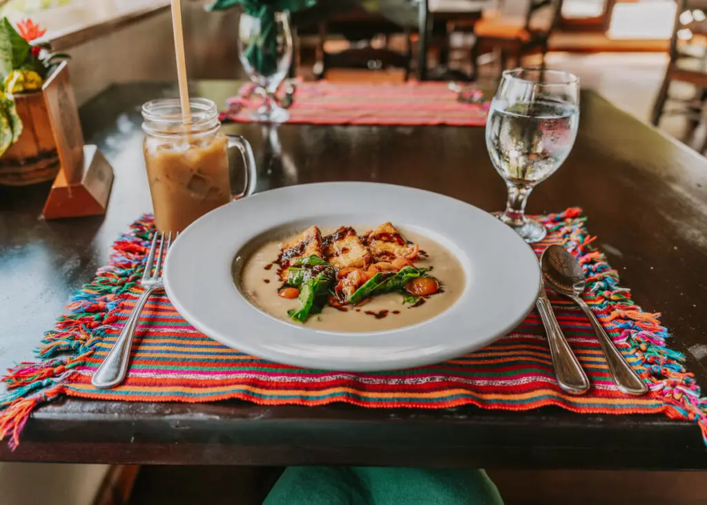 Dining at the Sleeping Giant Rainforest Lodge in Belize