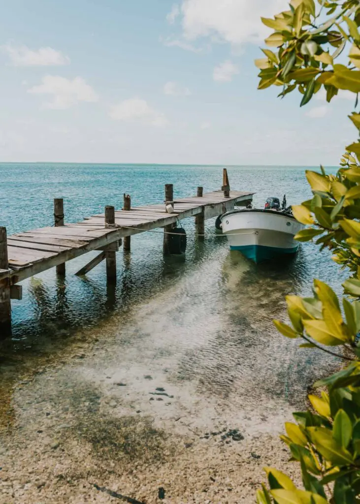 Caye Caulker North Island dock