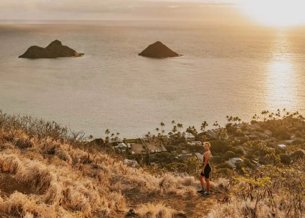 Oahu hike at sunsrise