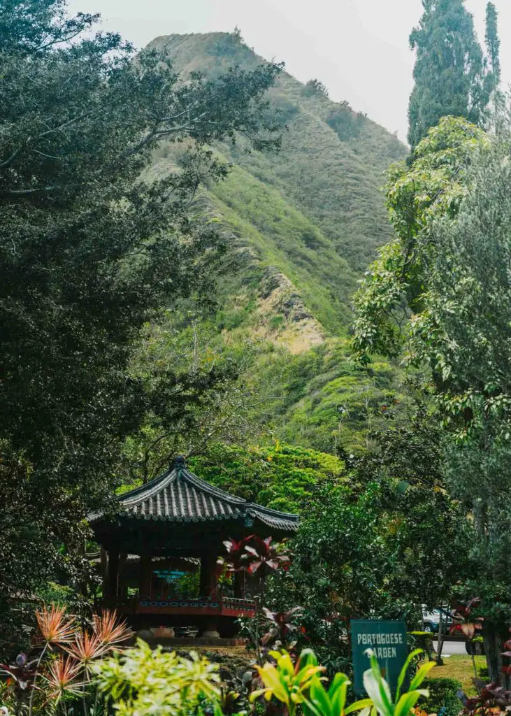 Iao Valley at Kepaniwai Park in Maui, Hawaii