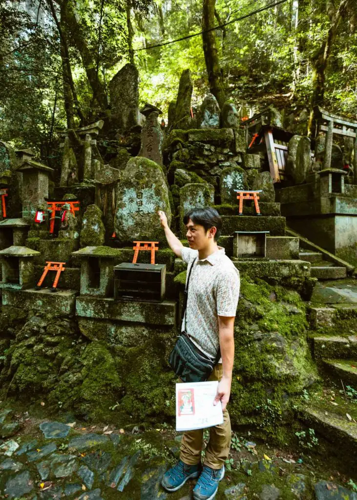 Viator tour guide at Fushimi Inari Shinre in Japan
