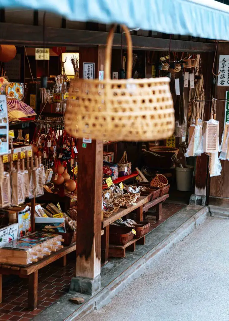 Shopping along Omotesando Street in Narita