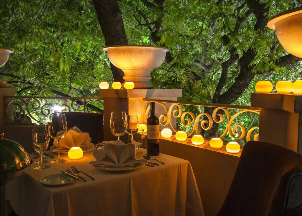 Balcony dining at Silk Path Boutique Hanoi