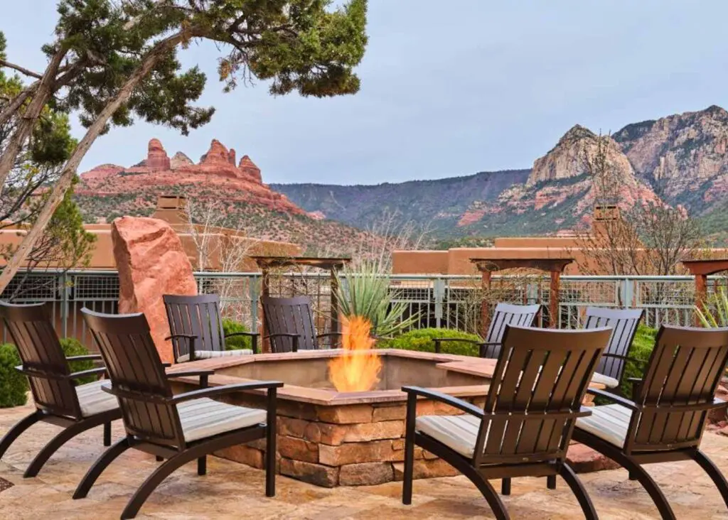 View from the Hyatt Sedona at the fire pit