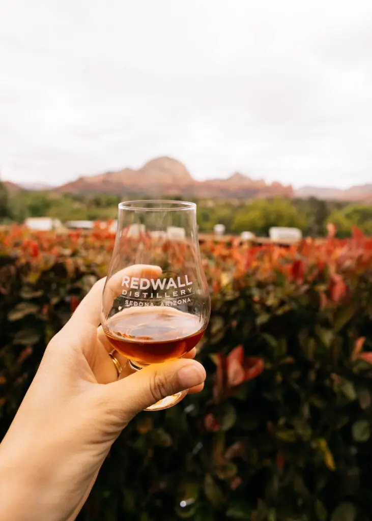 Redwall whiskey tasting cup in Sedona
