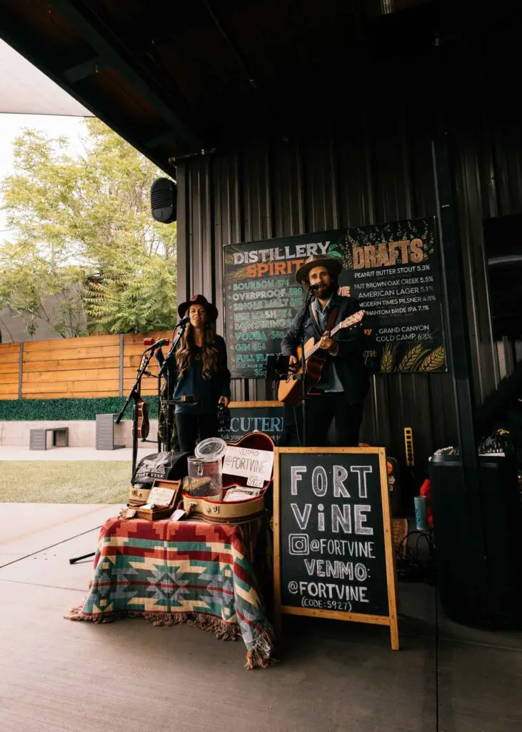 Fort Vine live music at Redwall Lounge during our Sedona trip