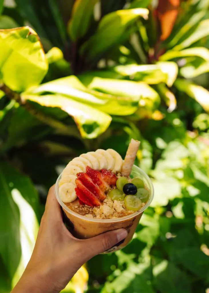 Acai bowl in Kapaa, Kauai
