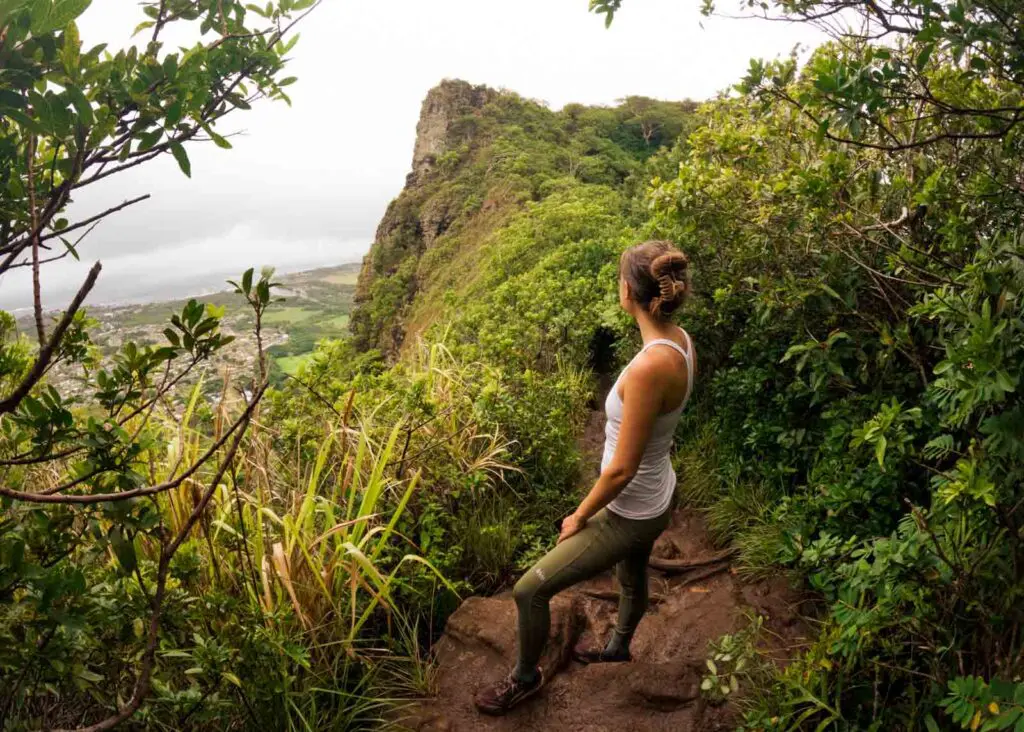Hiking the Sleeping Giant Trail in Kapaa, Kauai