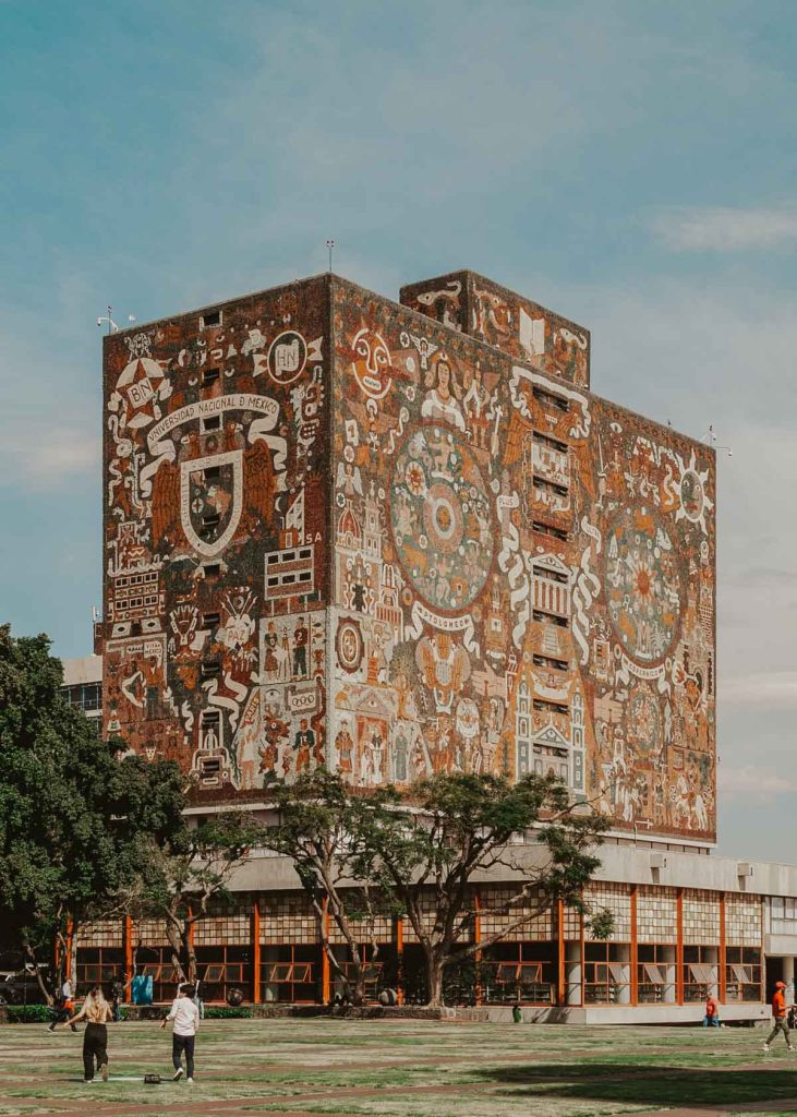Visiting UNAM campus in Mexico City