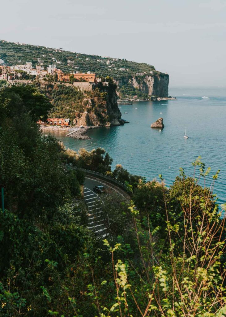 The coastline of Vico Equense