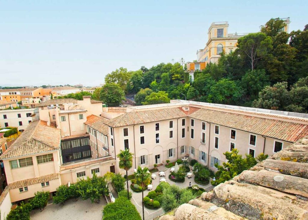 Aerial view of Donna Camilla Savelli in Trastevere