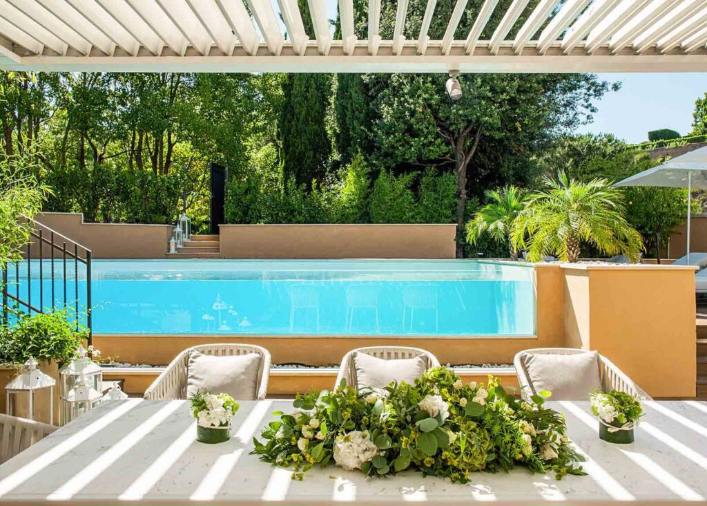 Pool at a Trastevere hotel